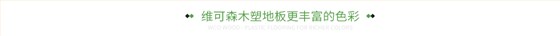 维可森木塑地板更丰富的色彩