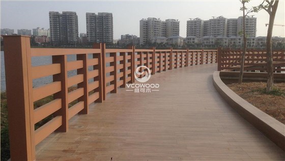 广东阳江独田水库木塑栈道 (2)