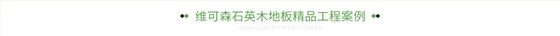 维可森石英木地板精品工程案例