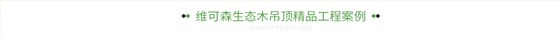 维可森生态木吊顶精品工程案例