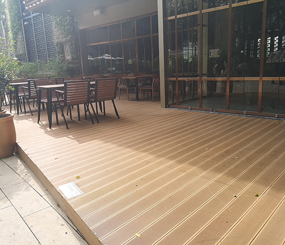 深圳欢乐海岸音乐餐厅塑木地板